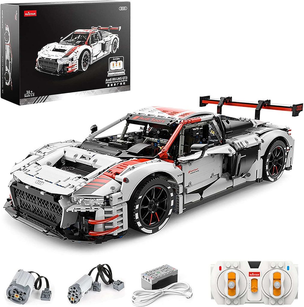 Rastar 99300 Fernsteuerung Audi R8 GT3 Klemmbausteine 3322 Produktbild 