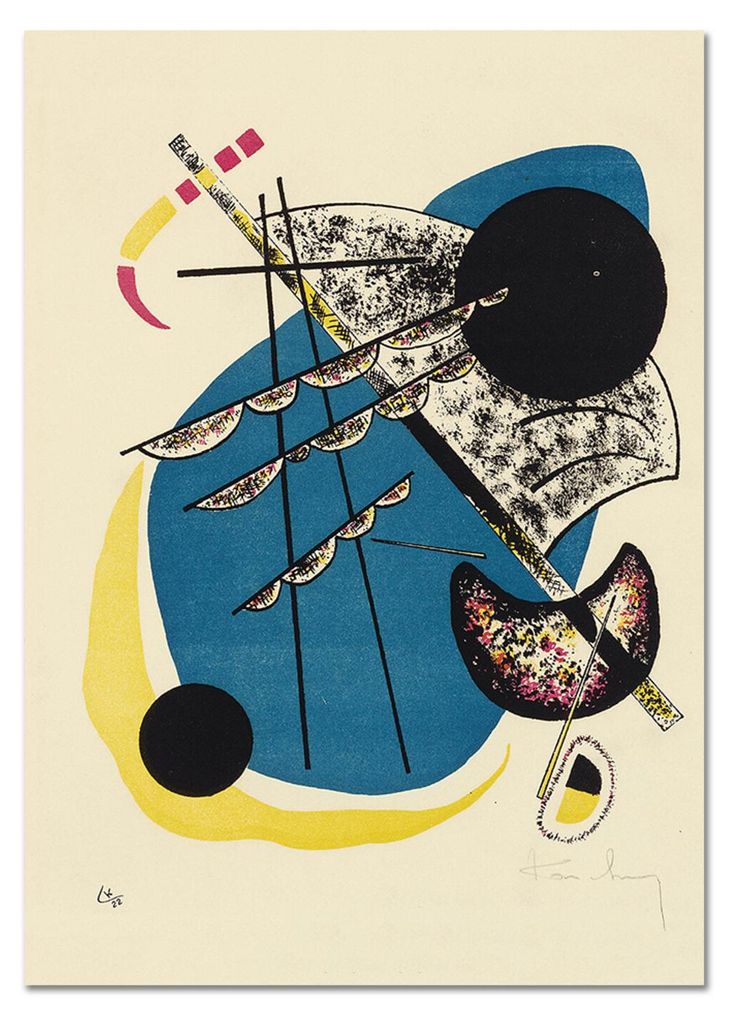 Giallobus - Kleine Welten 2 - Vassily Kandinsky - 70L x 100W cm - Bild - Acrylglas