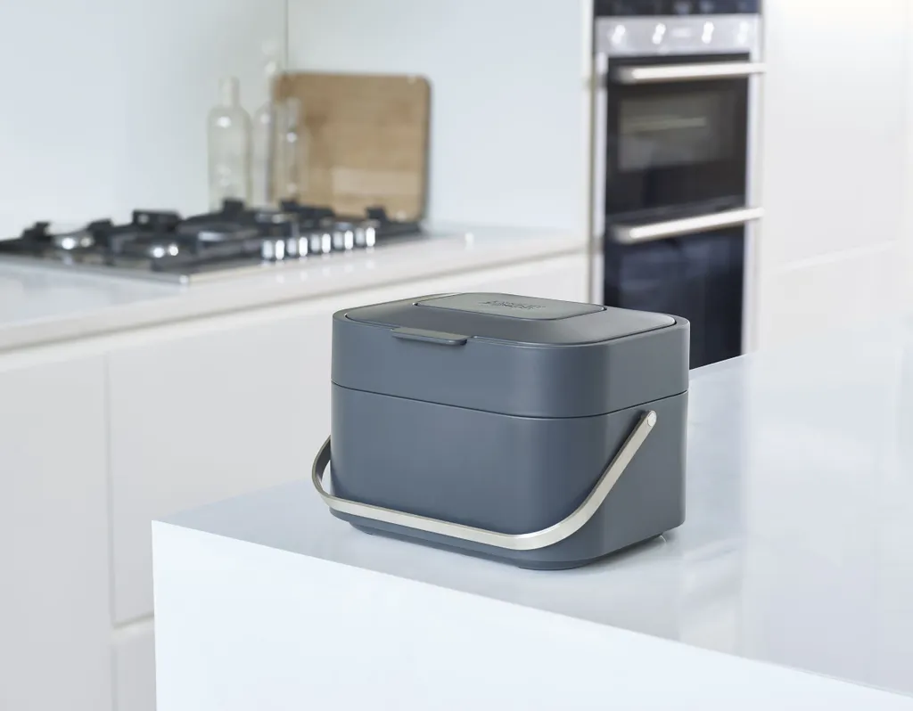 Bac à Compost Cuisine Joseph Joseph Stack 4L Gris avec Filtre Charbon - 6