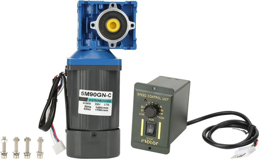 Moteur à engrenages à vis sans fin 90W 220V 50K avec régulateur vitesse