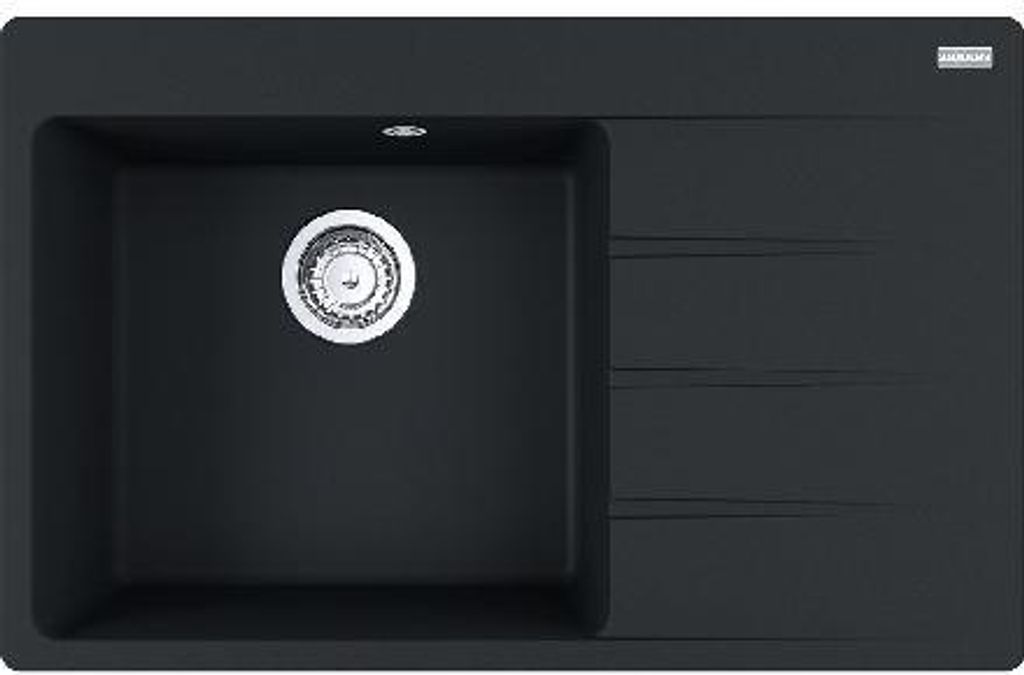 Franke Centro - Fragranit-Spüllbecken CNG 611-78 TL/2, 780x500 mm, schwarz matt 114.0637.513