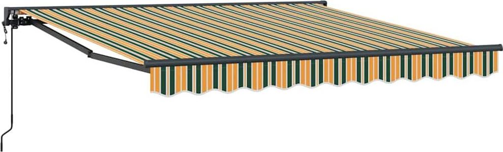 Markisenrahmen Grün und Gelb 350 x 250 cm