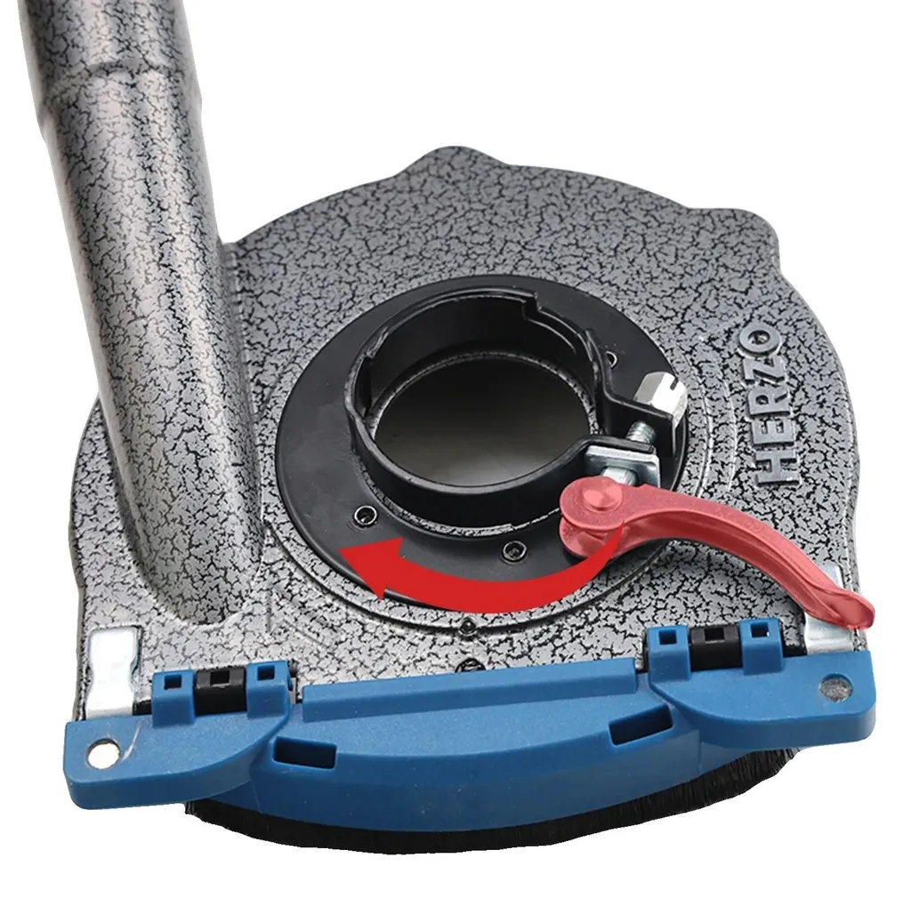 Carter d'aspiration poussière en aluminium pour meuleuse d'angle grise
