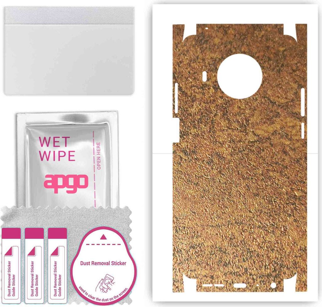 apgo Rückseite + Seiten Schutzfolie, Skin, kompatibel mit Nokia X10, Hinten Displayschutzfolie aus Vinylfolie, kratzfest, einfache Montage - Rosti...