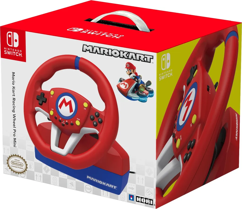 Volant avec pédales de course Hori pour console Nintendo Switch