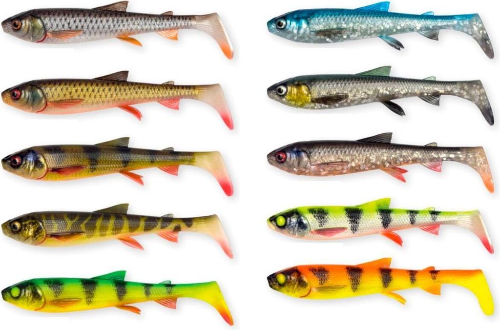 Savage Gear 3D Whitefish Shad 2 pcs Lemon Tiger 17,5 cm 42 g Gummiköder