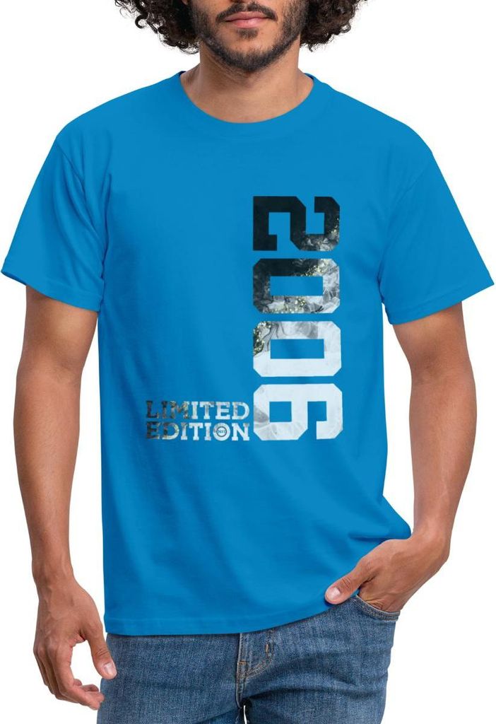 Spreadshirt 18. Geburtstag Jahrgang 2006 Limited Edition Männer T-Shirt, L, Royalblau