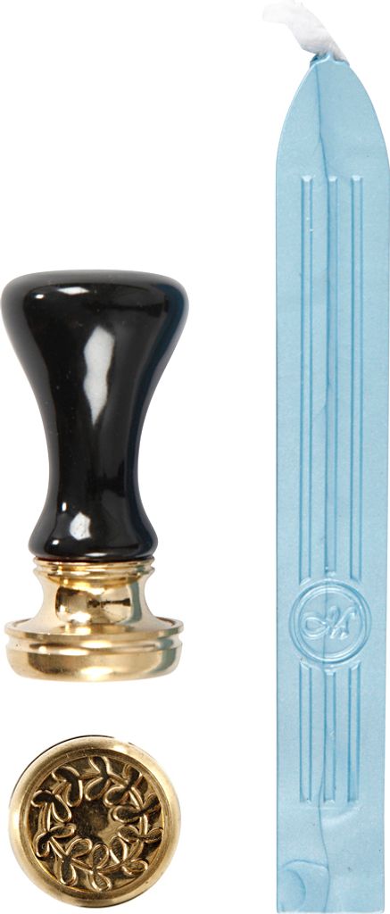 Happy Moments Siegelset Stempelset blau 17 mm kreative Hobby