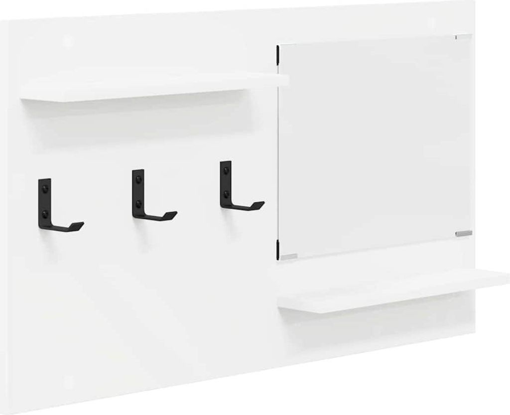 Wandmontierter nachttisch Weiß 90 x 10 x 50 cm Holzwerkstoff