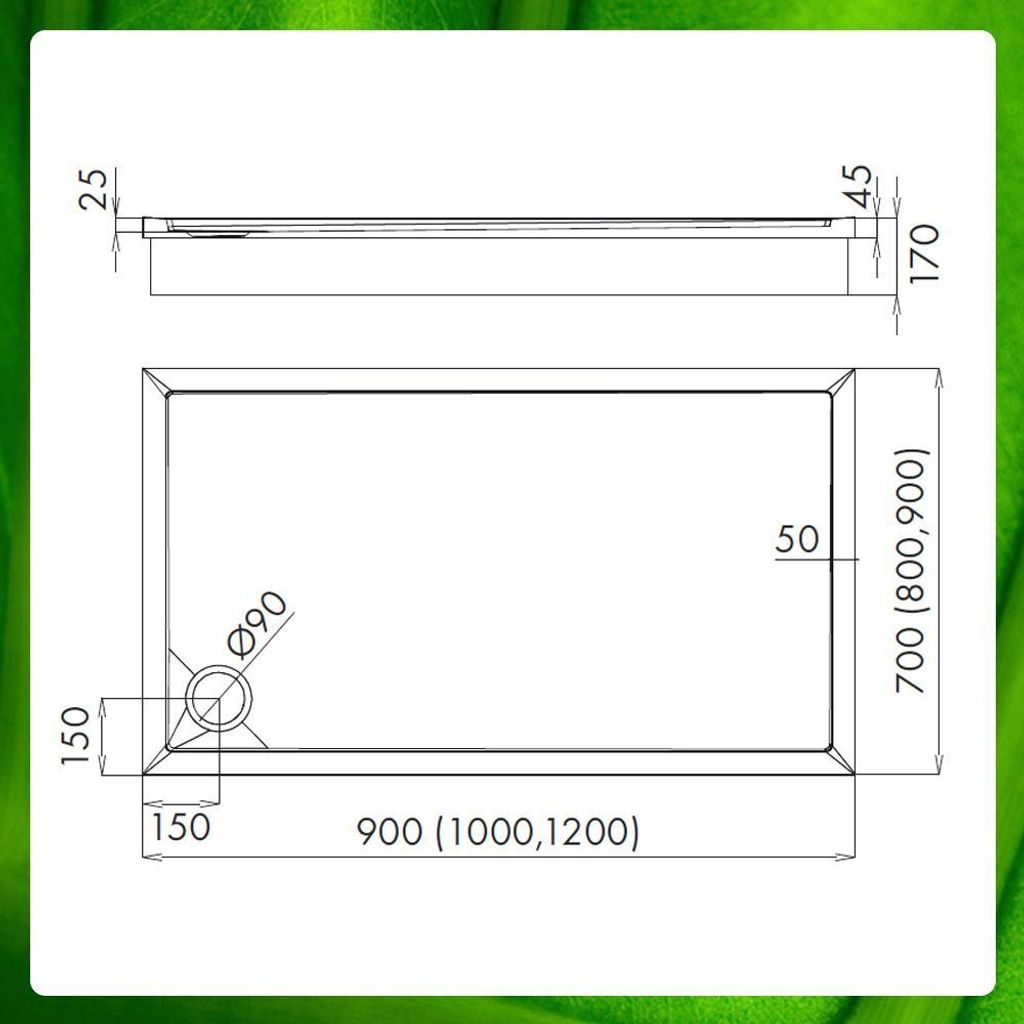 Duschwanne 60 X 100