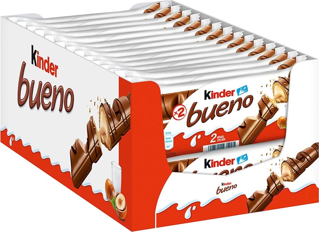 Ferrero 120985005 Schokofiegel Bueno 30 Stück x 43 g Immagine del prodotto 