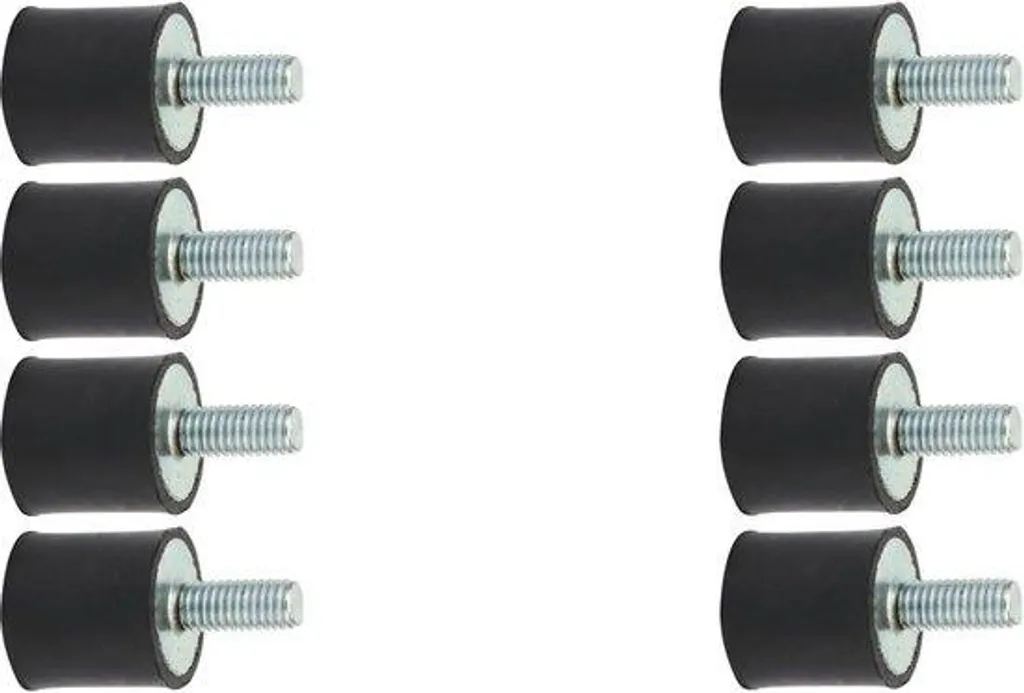 Silent Bloc Moteur Bateau Anti-vibrations Haute Densité M3 M6 - 8 Pièces