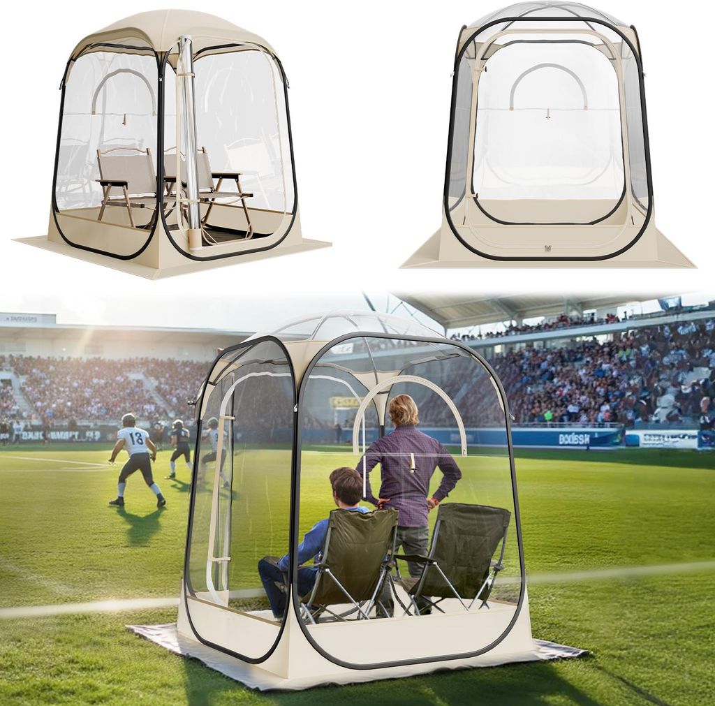 VEVOR Transparentes Zelt, 127x127x170 cm, Pop-up-Zelt für Produktbild 