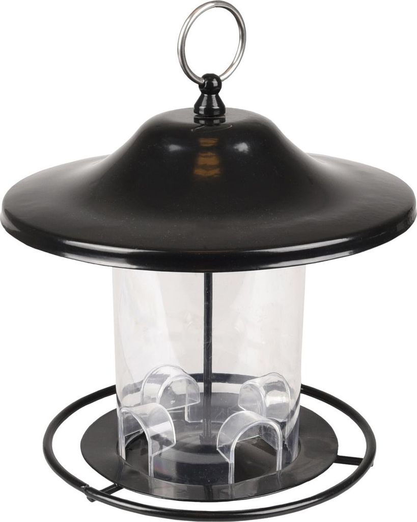 Flamingo Futtersilo Samen Wilmer Metall schwarz Produktbild 