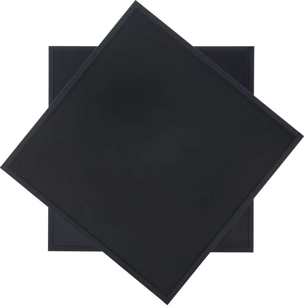 Table basse noire gain de place : plateau pivotant et rangement intégré - 4