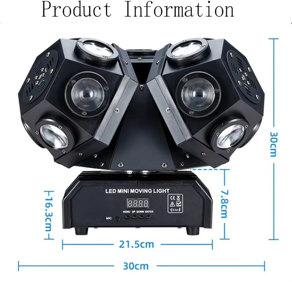 Projecteur laser 180W multi-faisceaux avec contrôle DMX professionnel - 3