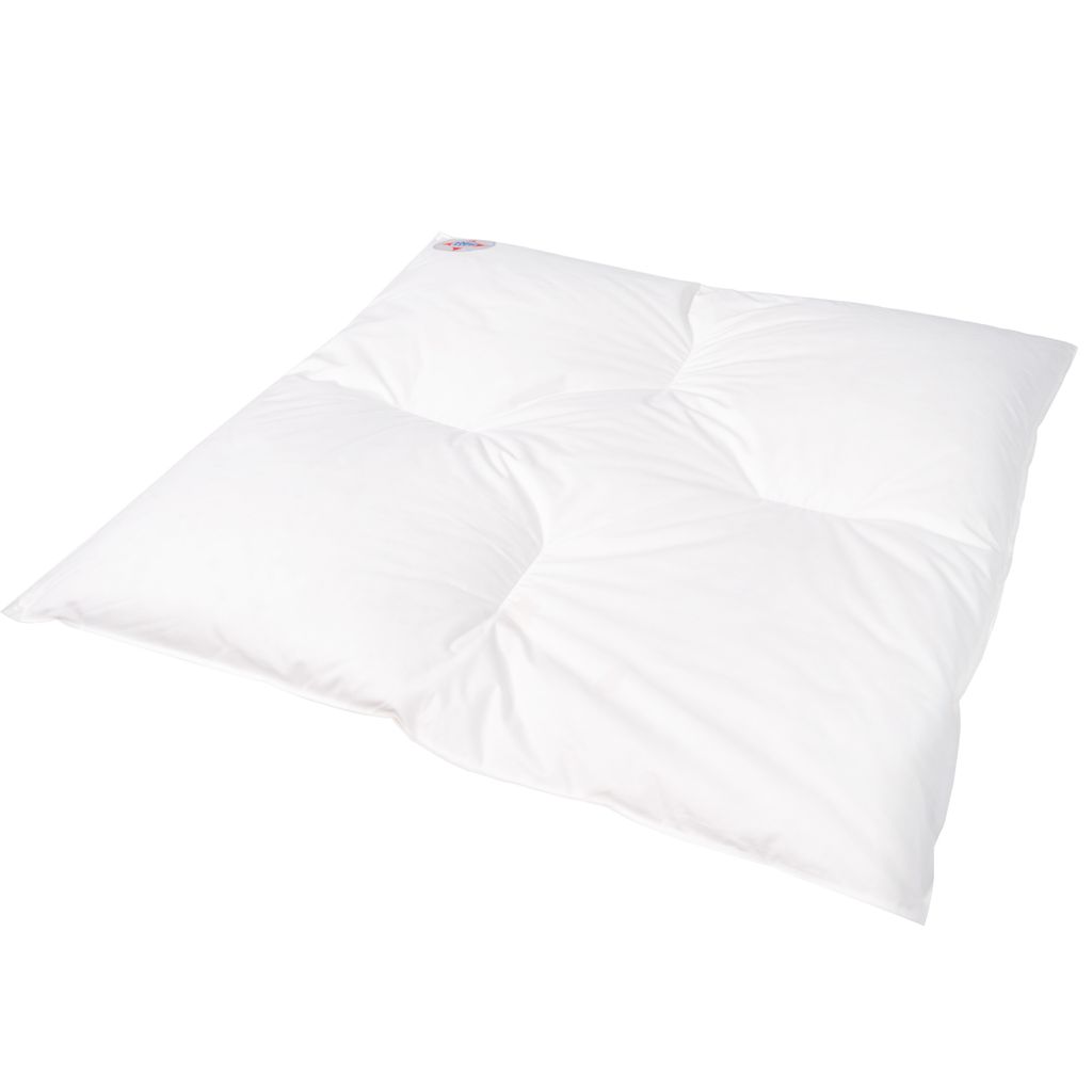 Traumschloss Baby Daunen Steppbett normal 80 x 80 cm Karo-Steppbett