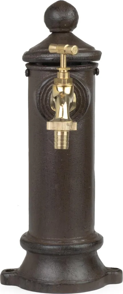 Point d'Eau de Jardin Moritz 30x15 cm Robinet Inclus Finition Anthracite