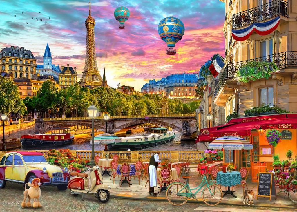 Bluebird Puzzle City of Love Paríž - 500 dielikov Puzzle Obrázok produktu 
