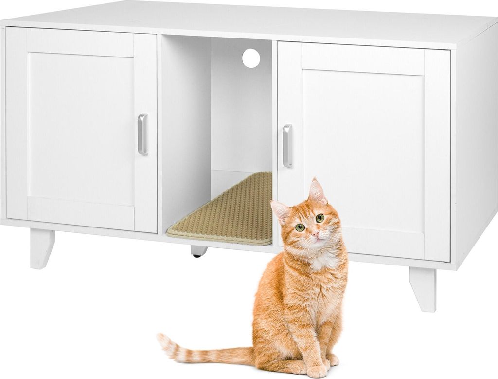relaxdays XXL Katzenschrank für Katzenklo