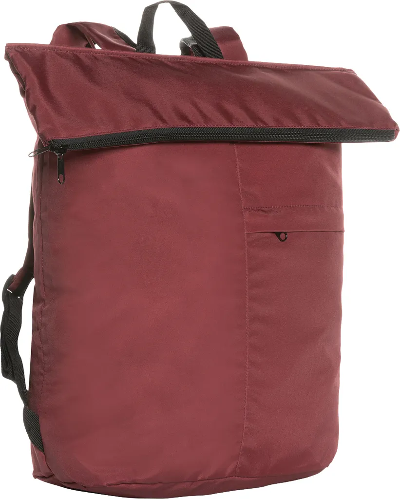 XD Collection - Zaino "Dillon", pieghevole, rPET (polietilene tereftalato riciclato), 20L XD886 (Taglia unica) (Rosso)