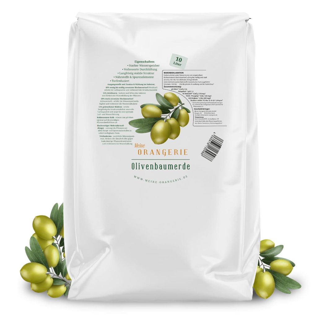 Meine Orangerie Olivenbaum Erde 10 L - Spezial Erde für Produktbild 