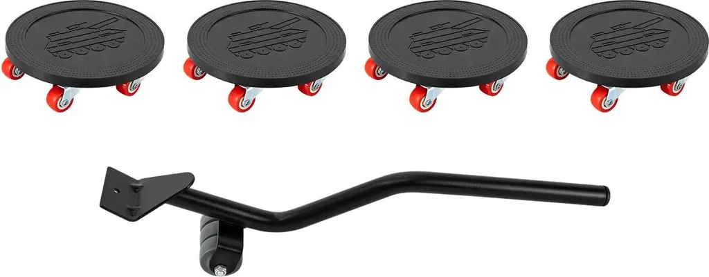 Élévateur et rouleur de meubles 500 kg - Set de déplacement de mobilier Noir
