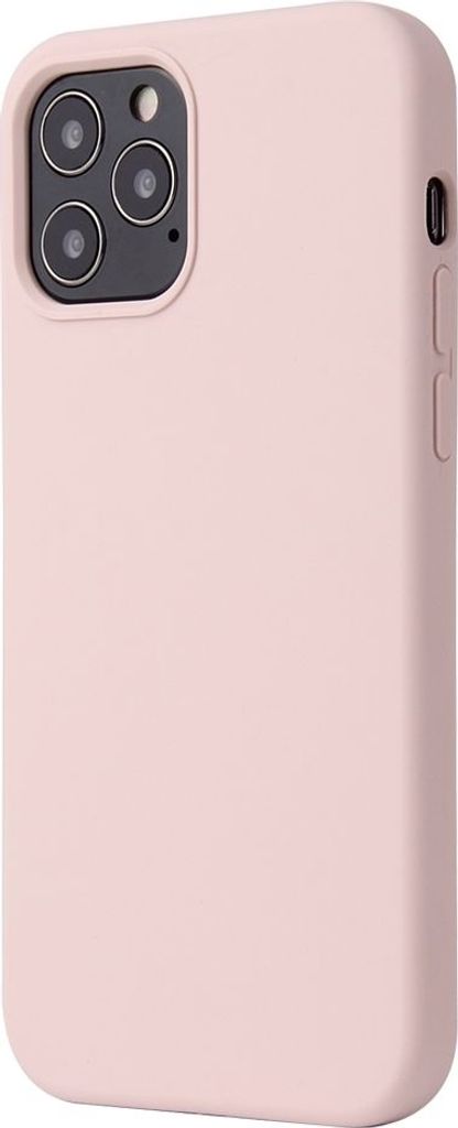Mobigear Rubber Touch iPhone 12 Pro Silikon Hülle Backcover - Sand Pink
