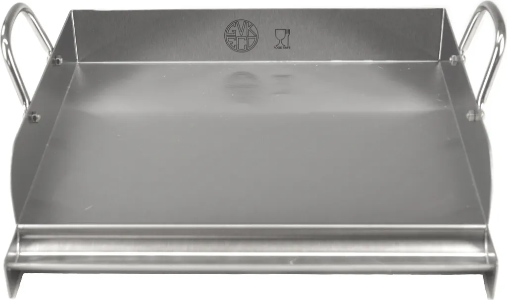 GVK ECO piastra per grigliare in acciaio inox 32 cm attacco per grigliare padella per pizza