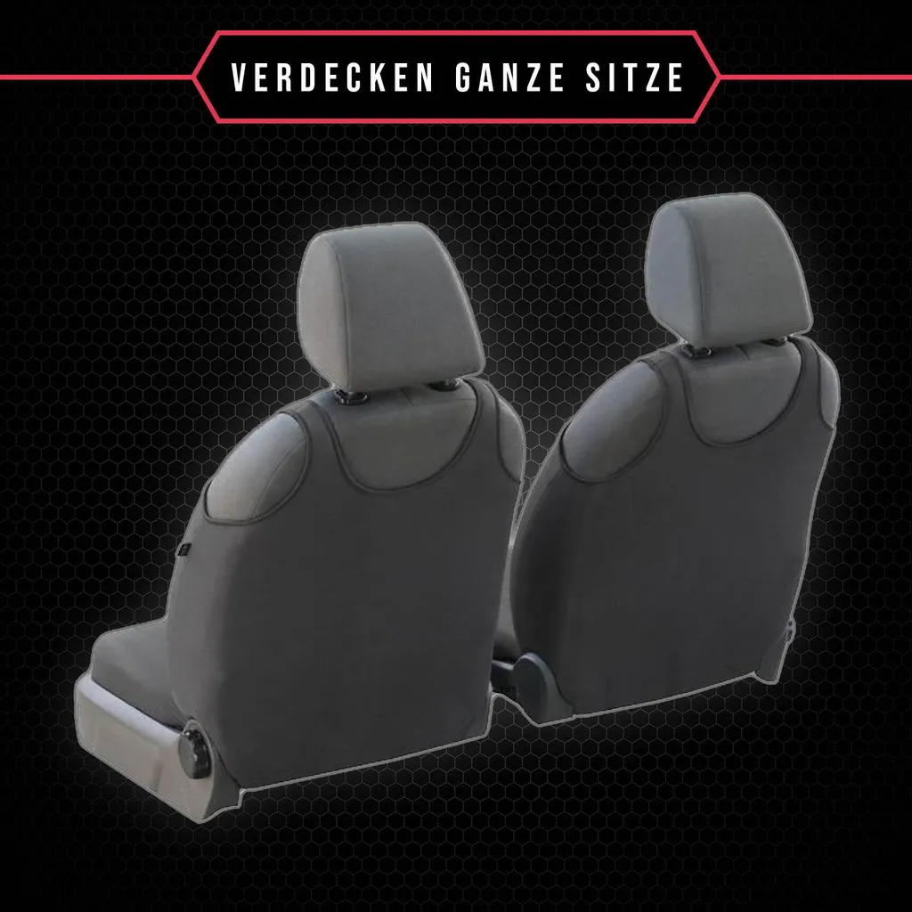 Coprisedili Auto Ford Fiesta MK4 Grigio Universali Set 2 Posti Anteriori - 6