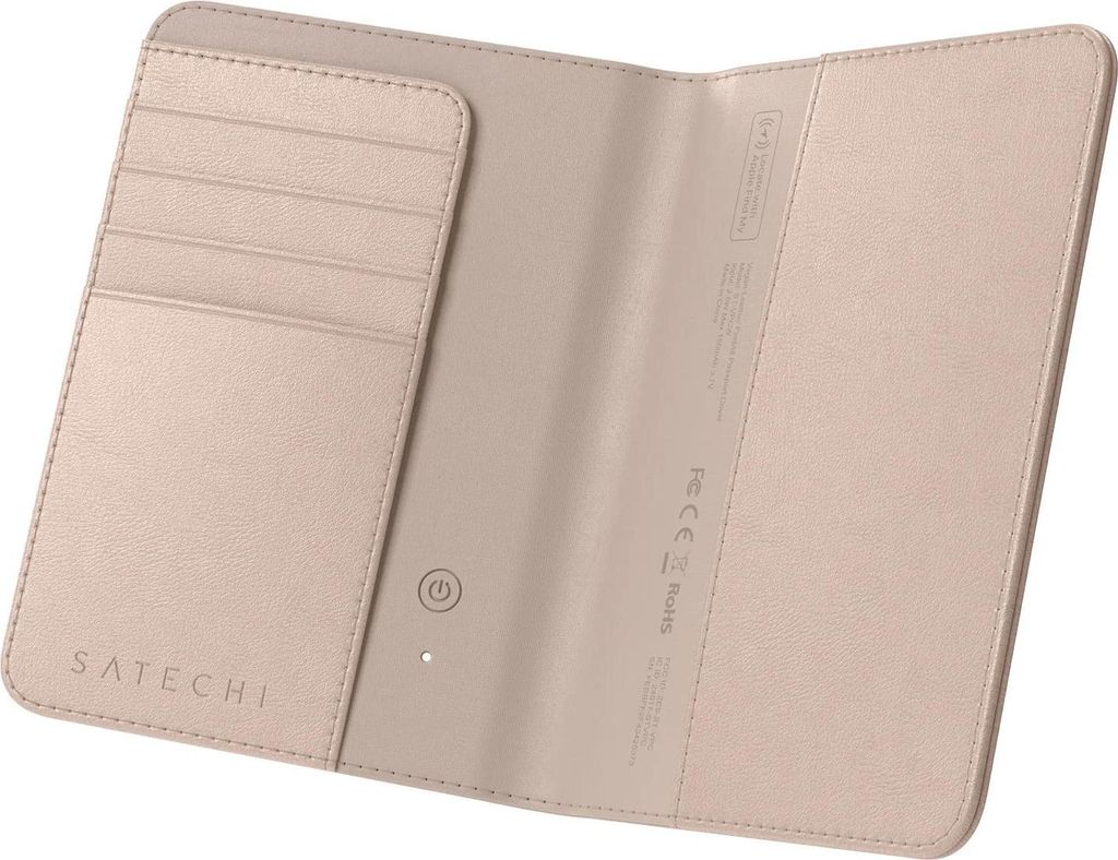 Satechi, Passetui Echtleder FindAll Kartenfächer & RFID Schutz, Rosa