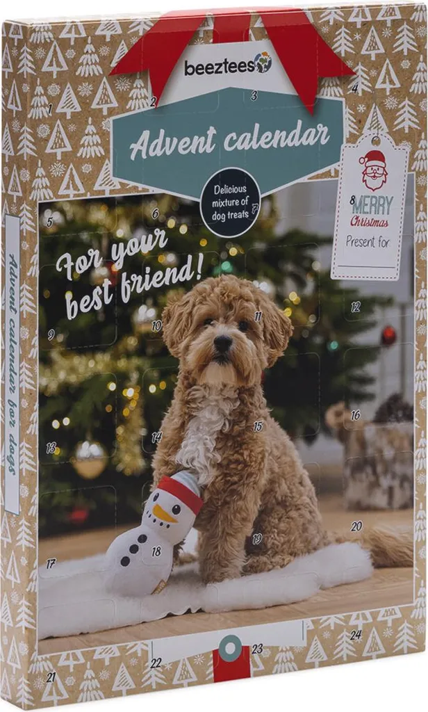 Calendrier de l'Avent pour chiens Beeztees Paw : surprises et snacks variés