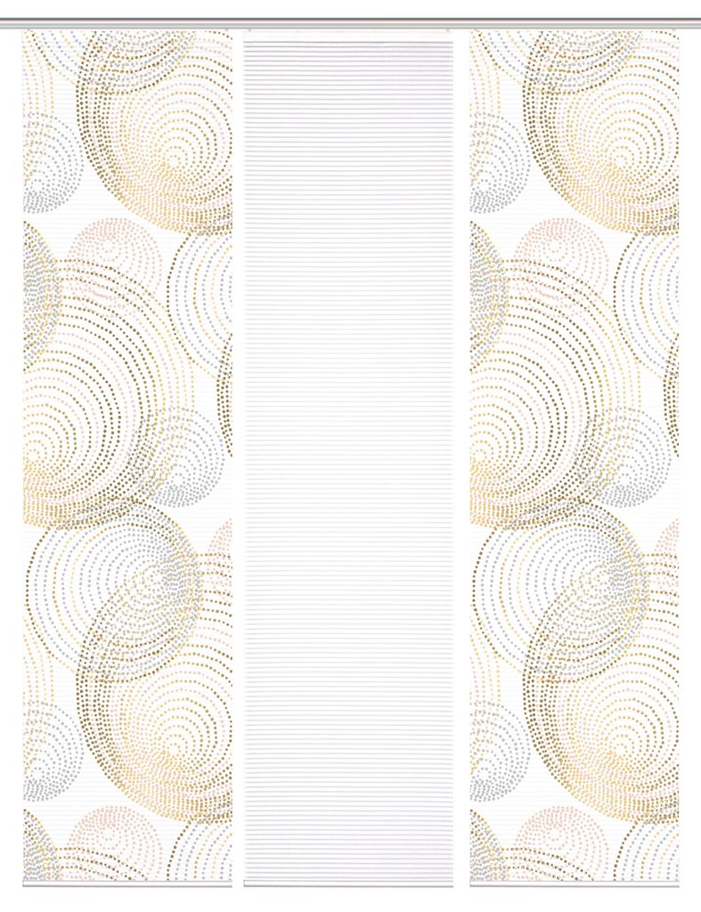 84111 SPIRO Schiebegardine recyceltes Polyester, Bambusoptik, 245x60