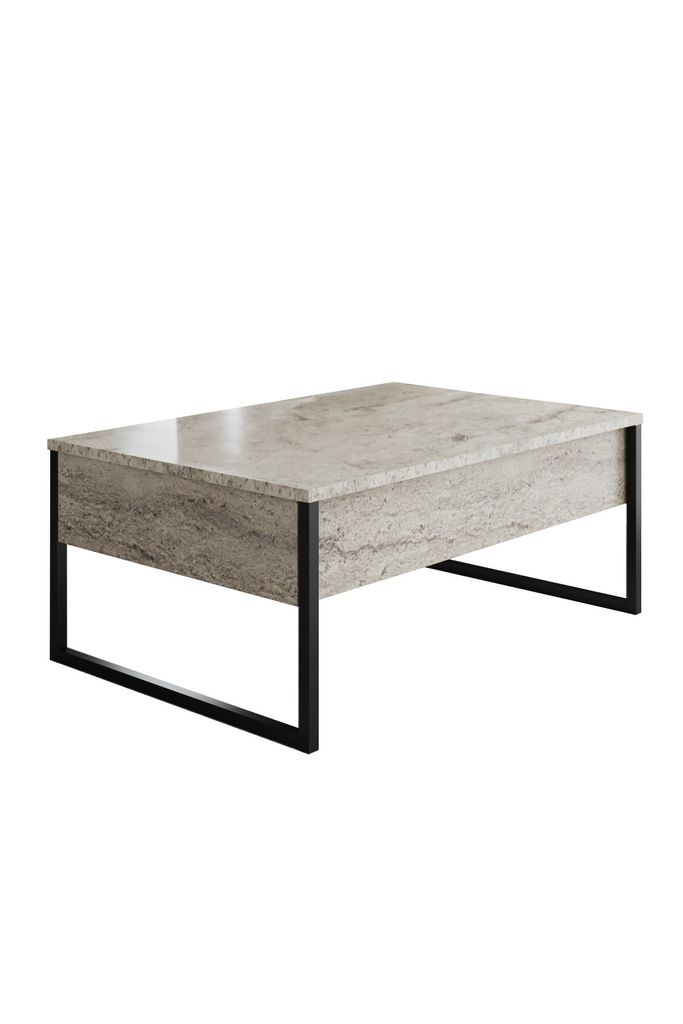Skye Decor, Luxe - Traverten, czarny, stolik kawowy, Zdjęcie produktu 