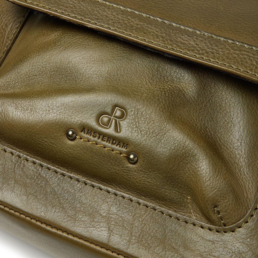 dR Amsterdam Handtasche | Damen Umhängetasche | Damen Leder Schultertasche | Damen Henkeltasche | Tampa - 933725 Olive