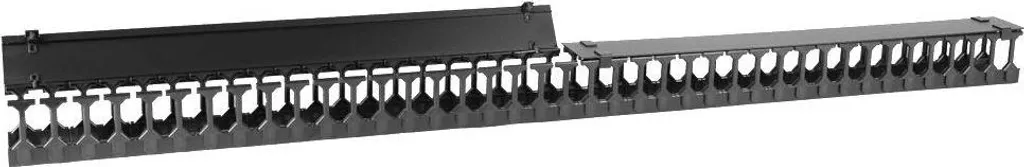 Lanview Panneau de Gestion de Câbles 1U pour Rack 19 Pouces Noir