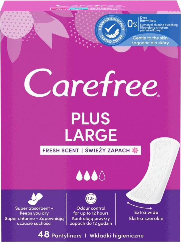 CAREFREE Slipeinlagen mit frischem Duft - Plus Large, 1 Produktbild 