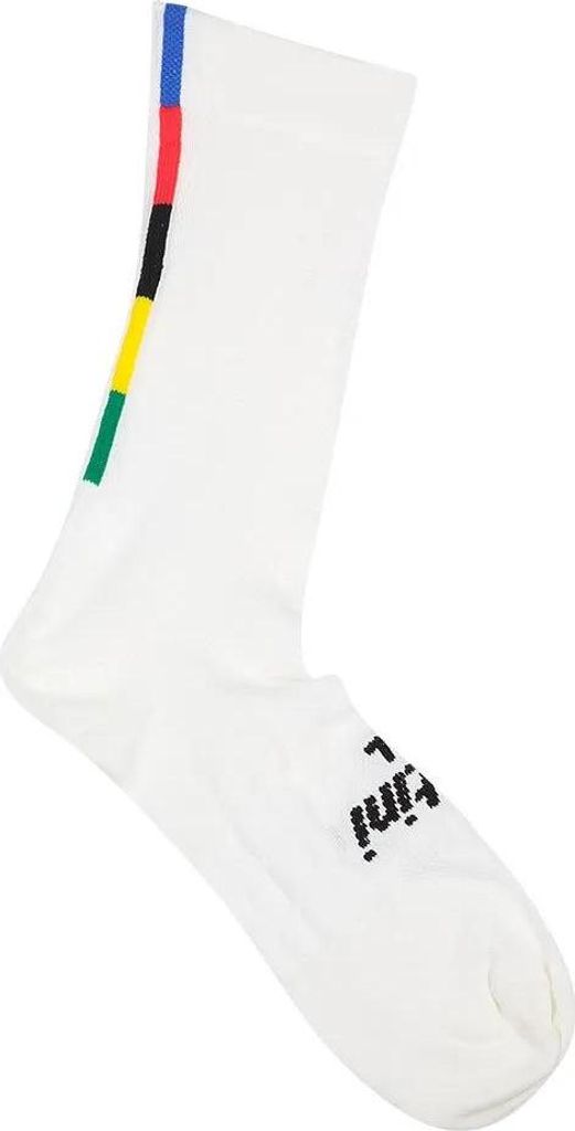 Santini Uci Rainbow High Profile Socken Weiß EU 44-47 Mann Produktbild 