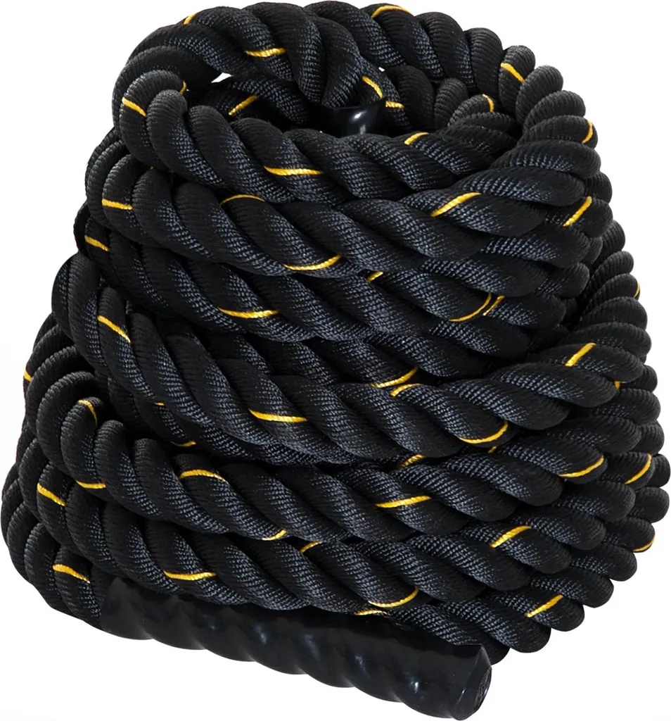Battle Rope 38 mm Ultra Résistante 9m en Polyester pour Musculation Core - 3