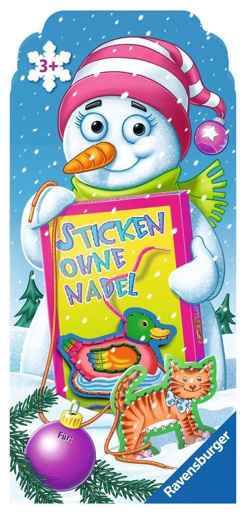 Weihnachten Sticken ohne Nadel