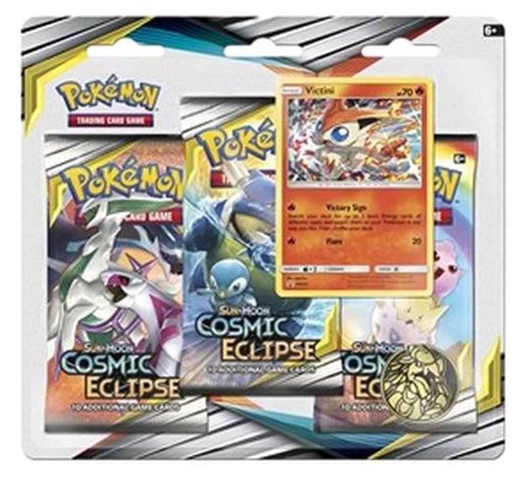 Pokemon Cosmic Eclipse: Victini 3-Pack Blister German