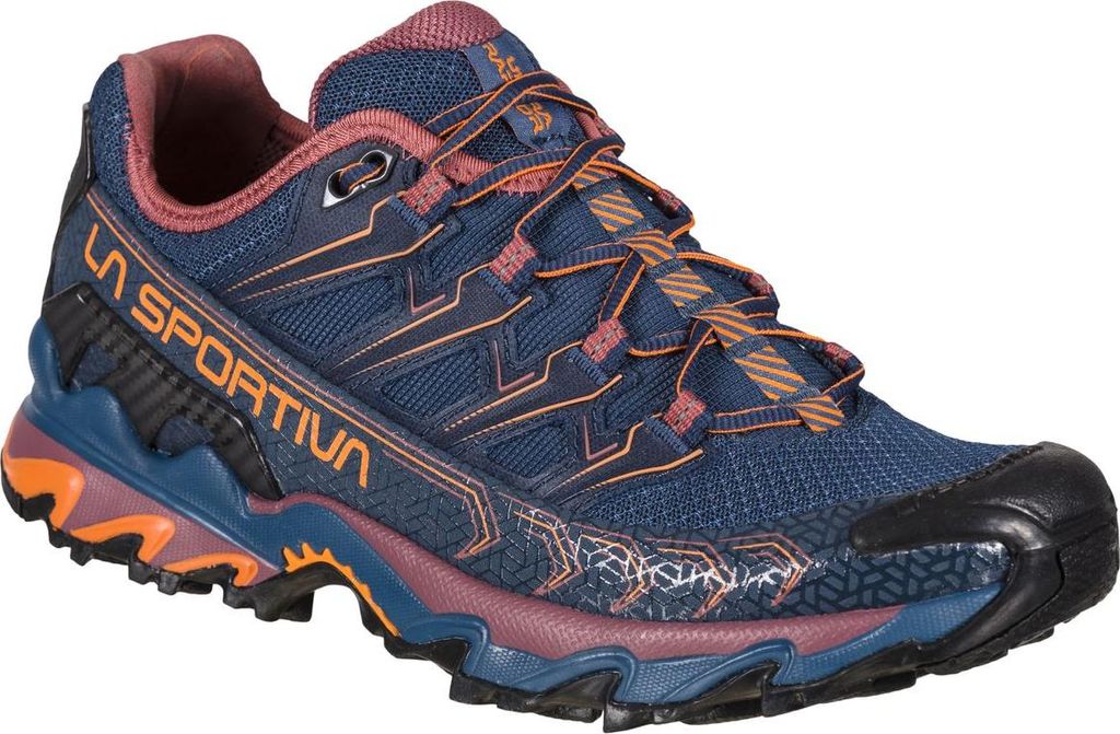 Ultra Raptor II Woman, La Sportiva Mountain Running Footwear, 36.5, Denim/Rouge (Blue) - La Sportiva
