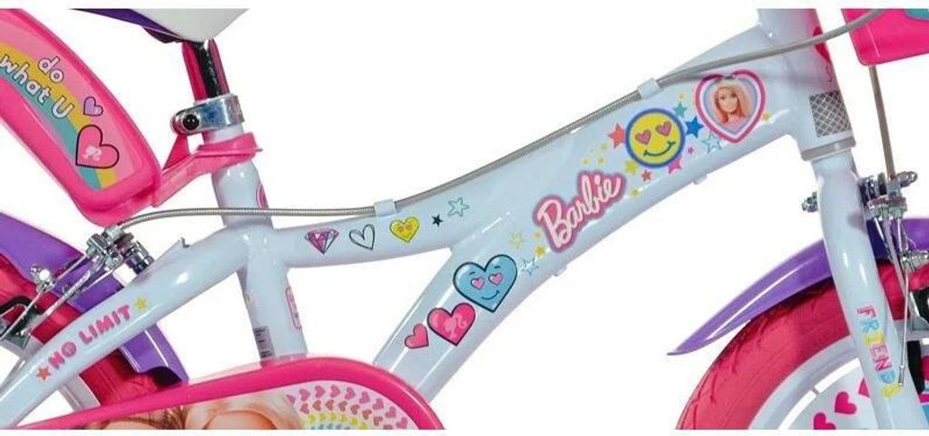Meisjesfiets Dino, model BARBIE, 14 inch Productafbeelding 