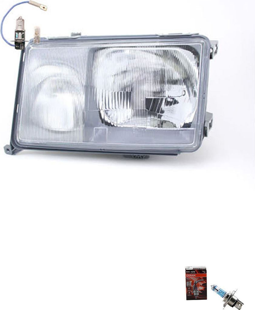 Johns, Scheinwerfer Osram Night Breaker Laser passend für Mercedes W124 12/84-08/89 Li 1248204961 1248200161 A1248200161 A1248204961