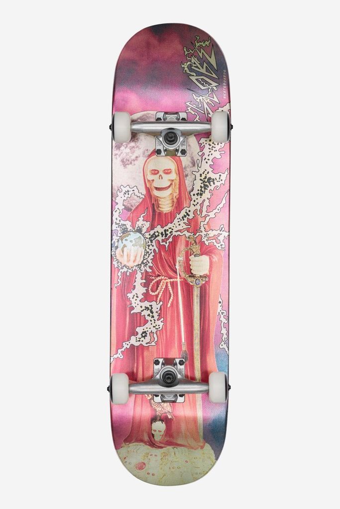 Globe G1 Downtown Doom Skateboard Komplett 8.0 Zoll Silver Red