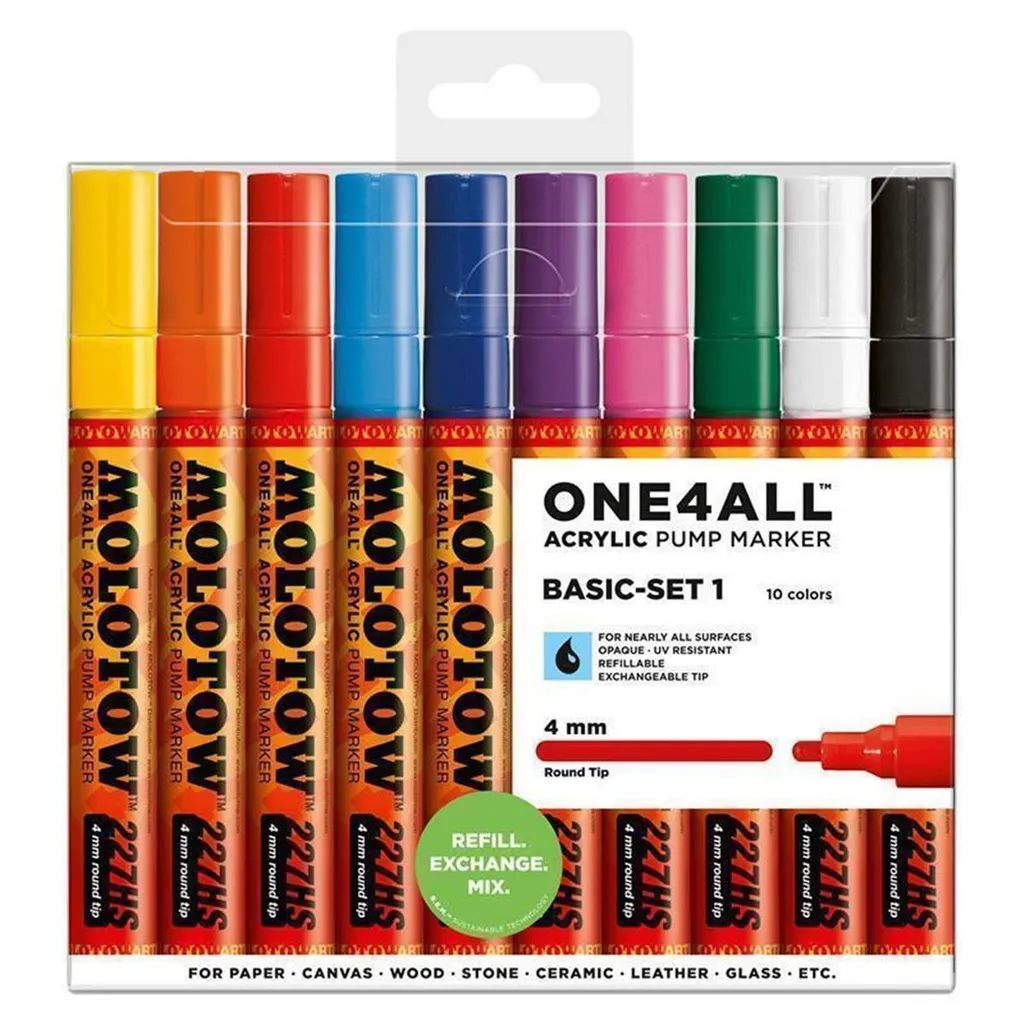 Marqueurs Molotow ONE4ALL 227HS 4mm : Peinture Couvrante Haute Qualité