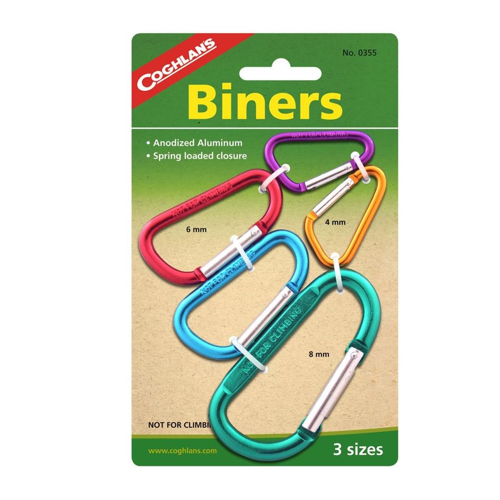 Coghlans Mini Karabiner 2 x 4, 2 x 6, 1 x 8 mm Set Produktbild 