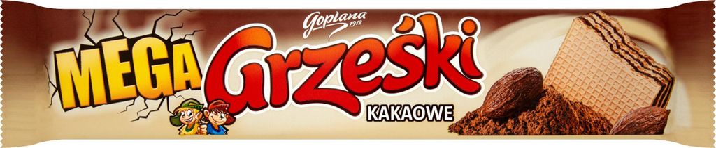 Grześki Mega Wafel de Chocolate, 34 g Imagen del producto 