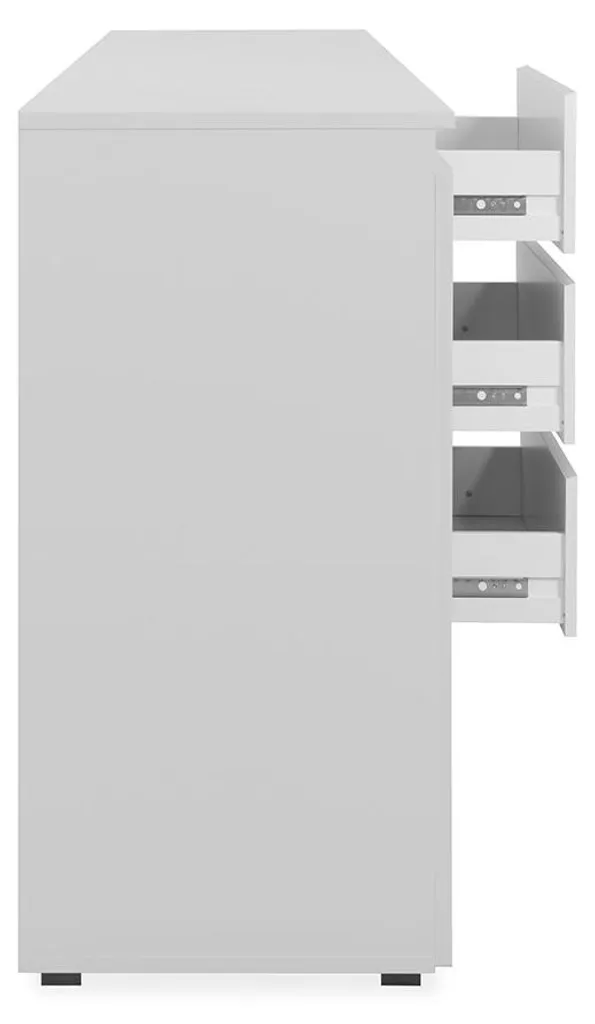 Optimisez votre rangement avec le buffet 3 tiroirs L178,5 cm robuste - 7