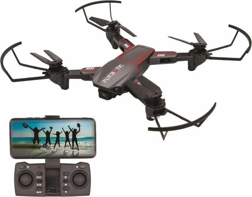 Drone téléguidé Flybotic Noir - Quadricoptère radiocommandé haute précision